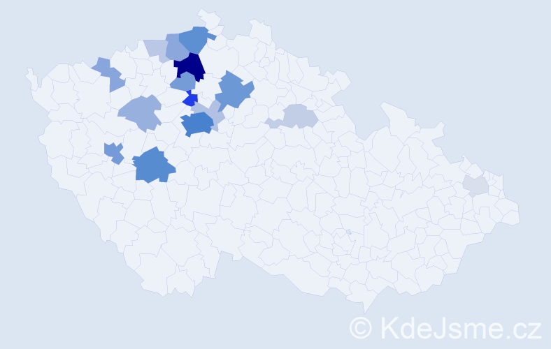 Příjmení: 'Shtefanyuk', počet výskytů 64 v celé ČR