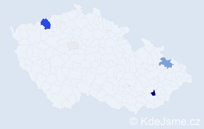 Příjmení: 'Vulgan', počet výskytů 10 v celé ČR