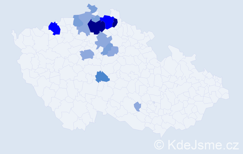 Příjmení: 'Hošic', počet výskytů 41 v celé ČR