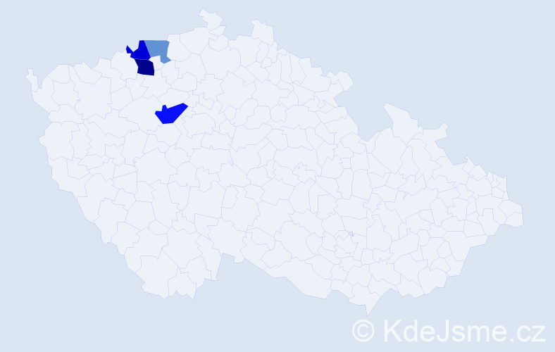 Příjmení: 'Manertová', počet výskytů 6 v celé ČR