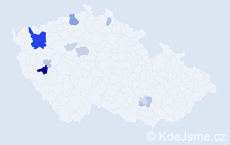 Příjmení: 'Kondratyuk', počet výskytů 28 v celé ČR