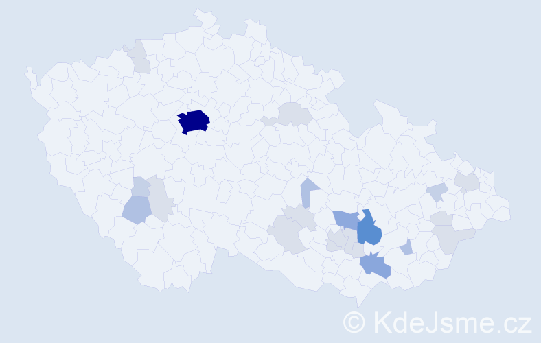 Příjmení: 'Grecová', počet výskytů 67 v celé ČR