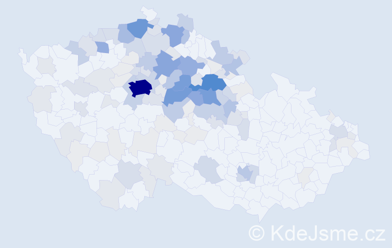 Příjmení: 'Horyna', počet výskytů 559 v celé ČR