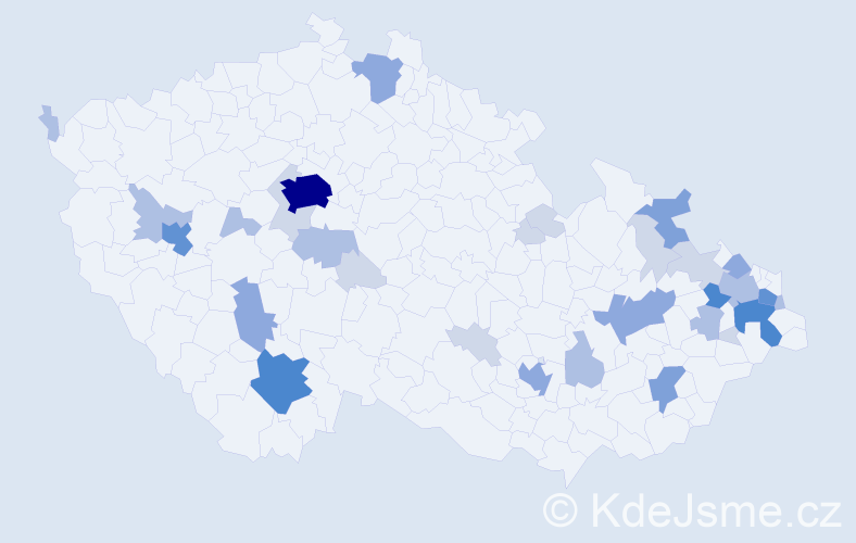 Příjmení: 'Matzner', počet výskytů 95 v celé ČR