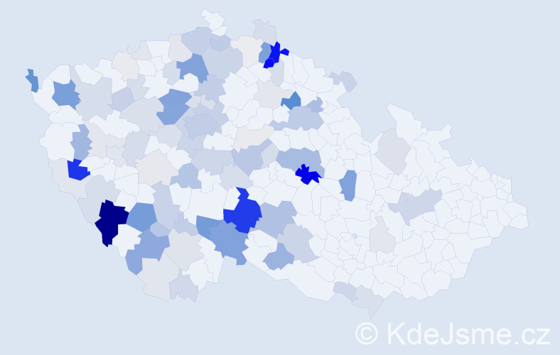 Příjmení: 'Jůnová', počet výskytů 356 v celé ČR