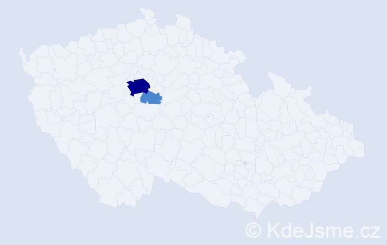Příjmení: 'Samokhin', počet výskytů 4 v celé ČR