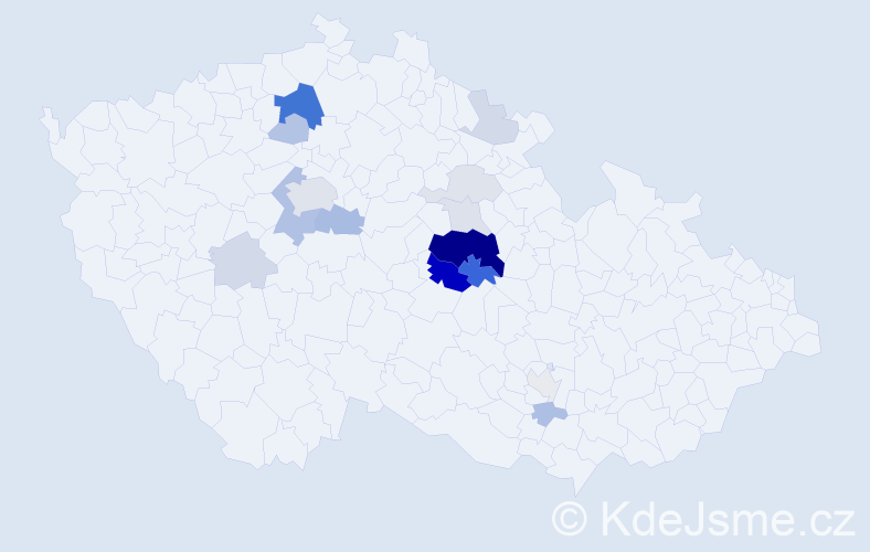 Příjmení: 'Brychnáč', počet výskytů 52 v celé ČR