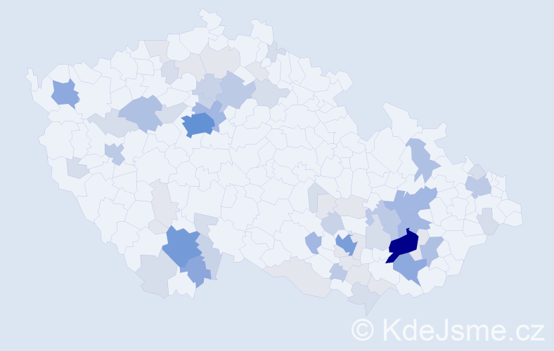 Příjmení: 'Lechner', počet výskytů 210 v celé ČR