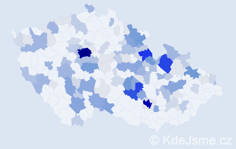 Příjmení: 'Koukolová', počet výskytů 468 v celé ČR