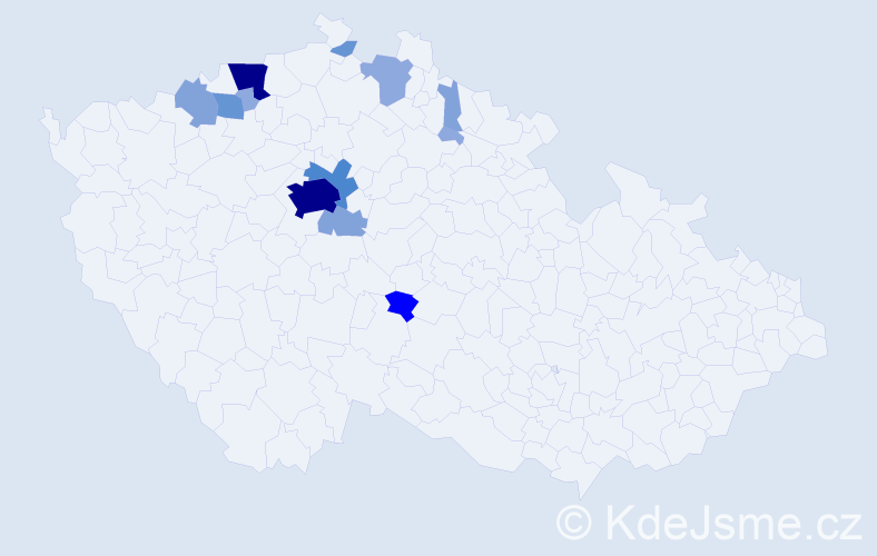 Příjmení: 'Fork', počet výskytů 41 v celé ČR