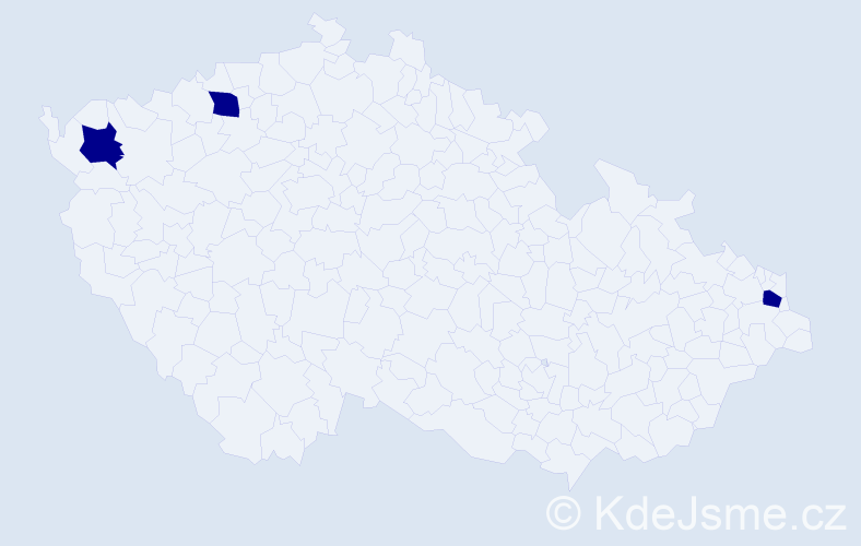 Příjmení: 'Fürhofer', počet výskytů 3 v celé ČR