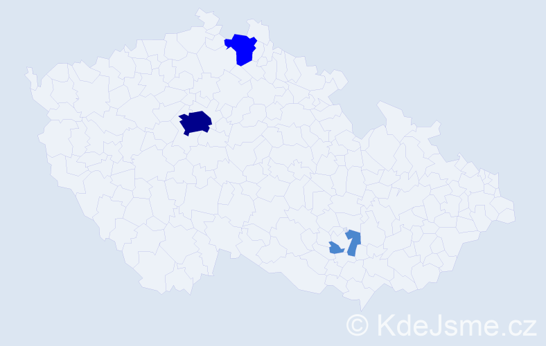Příjmení: 'Maslyak', počet výskytů 6 v celé ČR