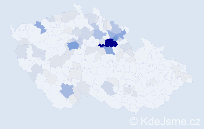 Příjmení: 'Voltr', počet výskytů 265 v celé ČR