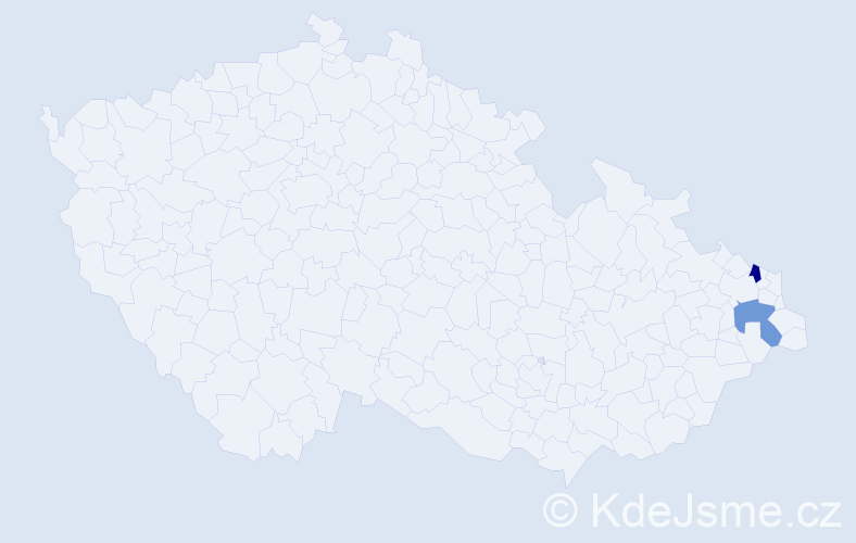 Příjmení: 'Velgos', počet výskytů 2 v celé ČR