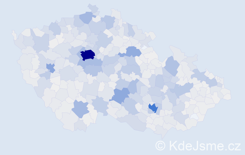 Příjmení: 'Havlíčková', počet výskytů 5310 v celé ČR