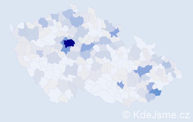 Příjmení: 'Raková', počet výskytů 1044 v celé ČR
