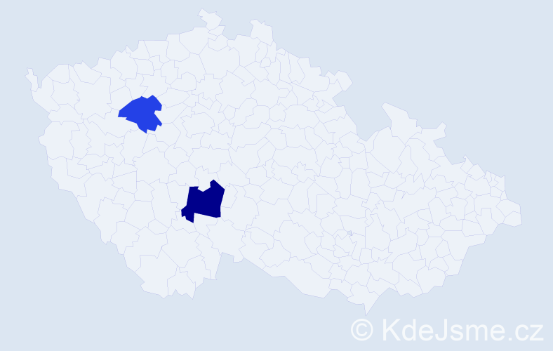 Příjmení: 'Davey', počet výskytů 3 v celé ČR