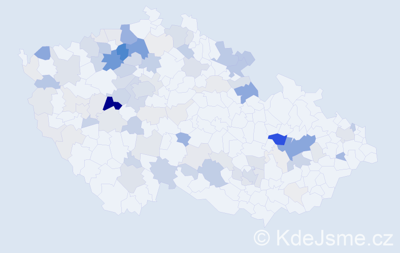 Příjmení: 'Grunt', počet výskytů 333 v celé ČR