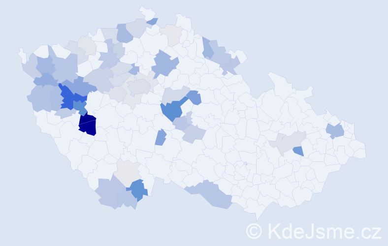 Příjmení: 'Nocarová', počet výskytů 168 v celé ČR