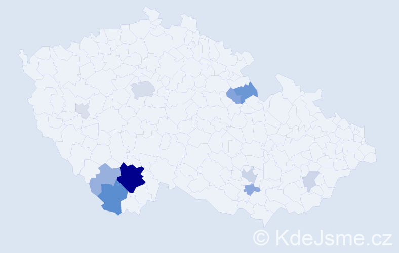 Příjmení: 'Ferebauer', počet výskytů 37 v celé ČR