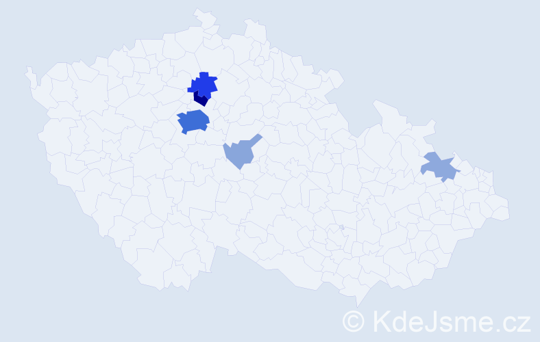 Příjmení: 'Krymlová', počet výskytů 23 v celé ČR