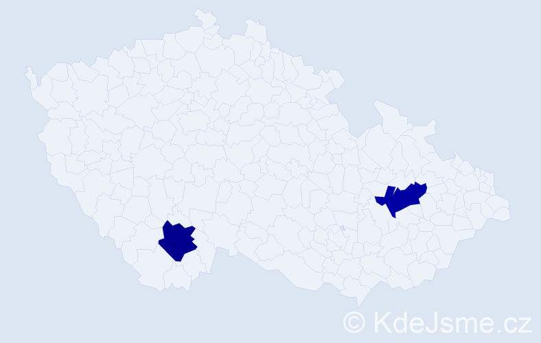 Příjmení: 'Karaulova', počet výskytů 2 v celé ČR