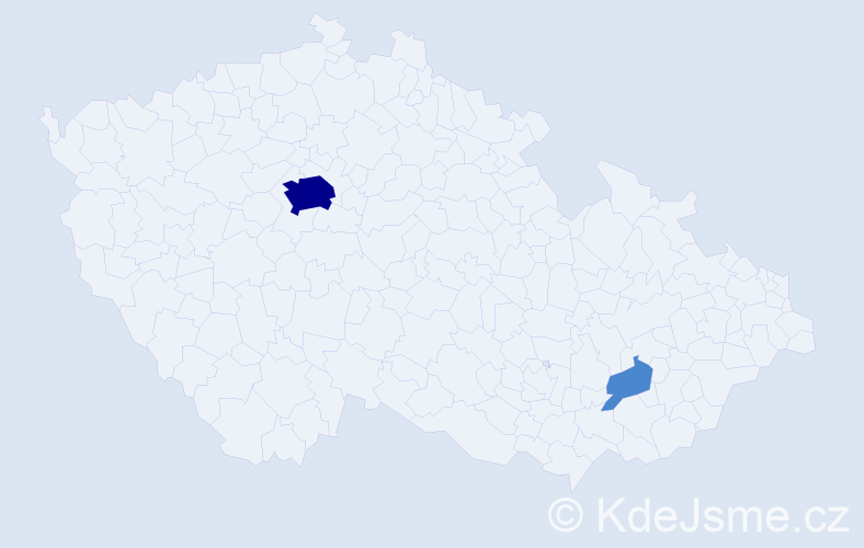Příjmení: 'Richardsová', počet výskytů 4 v celé ČR