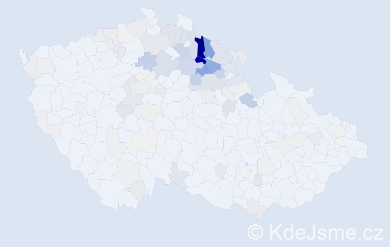 Příjmení: 'Tauchmanová', počet výskytů 379 v celé ČR