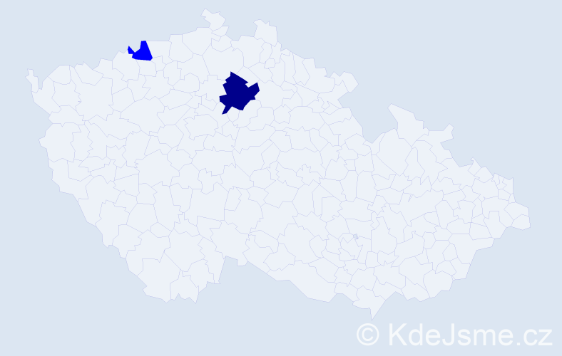 Příjmení: 'Pylner', počet výskytů 3 v celé ČR