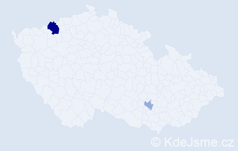 Příjmení: 'Kapitula', počet výskytů 8 v celé ČR