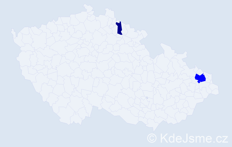 Příjmení: 'Ambrúž', počet výskytů 3 v celé ČR