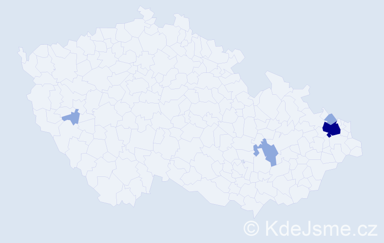 Příjmení: 'Michalczyk', počet výskytů 11 v celé ČR