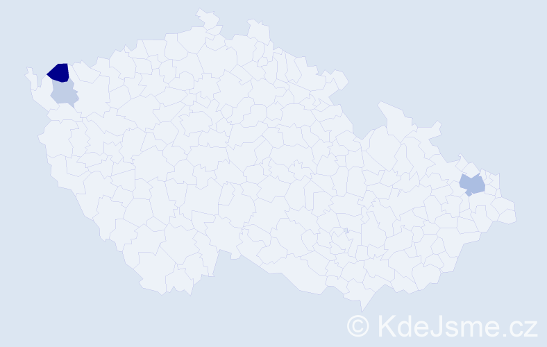 Příjmení: 'Mertos', počet výskytů 7 v celé ČR