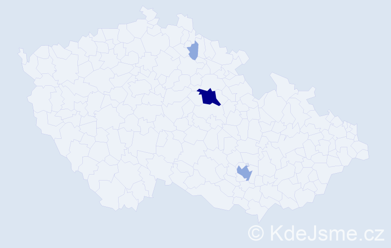 Příjmení: 'Bandžuch', počet výskytů 7 v celé ČR