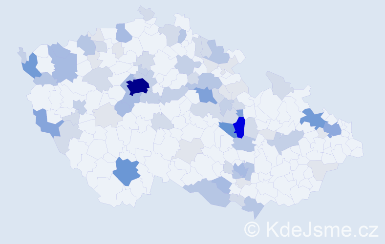 Příjmení: 'Sauer', počet výskytů 291 v celé ČR