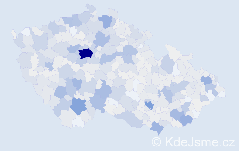 Příjmení: 'Vlk', počet výskytů 3259 v celé ČR