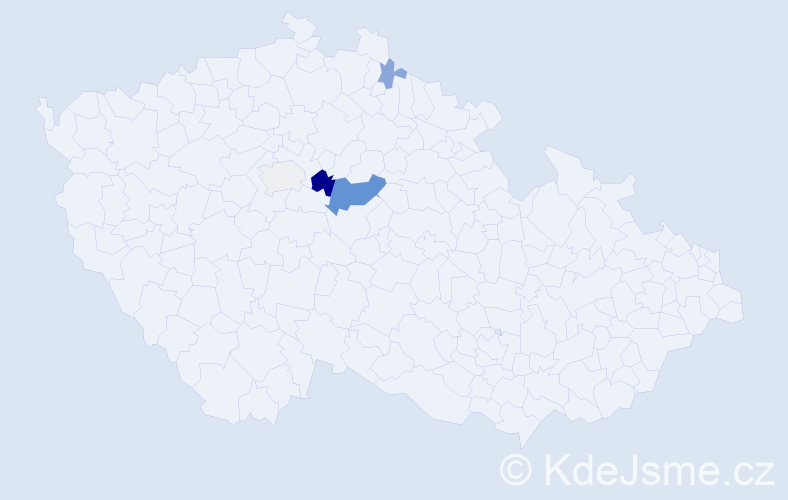 Příjmení: 'Filounová', počet výskytů 12 v celé ČR
