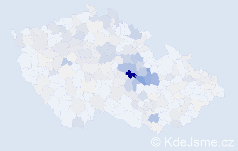 Příjmení: 'Kyncl', počet výskytů 799 v celé ČR