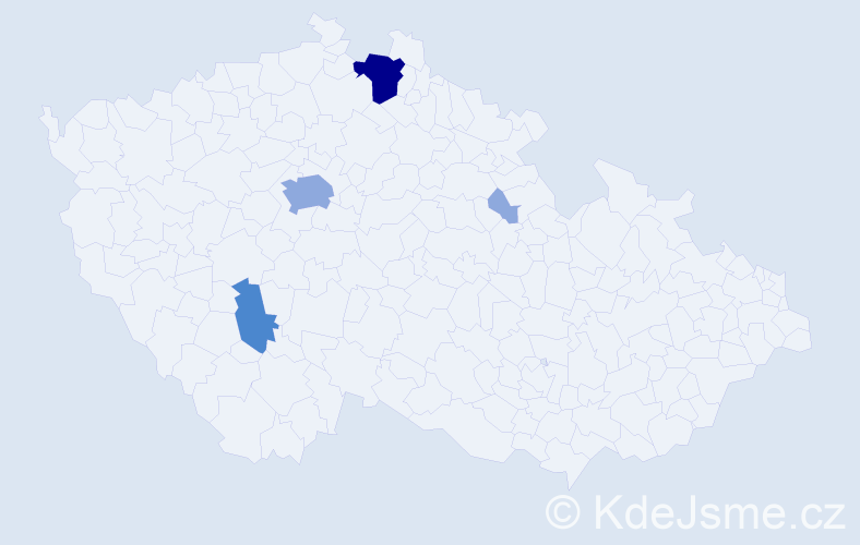 Příjmení: 'Alexi', počet výskytů 11 v celé ČR