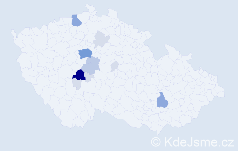 Příjmení: 'Mandovec', počet výskytů 40 v celé ČR