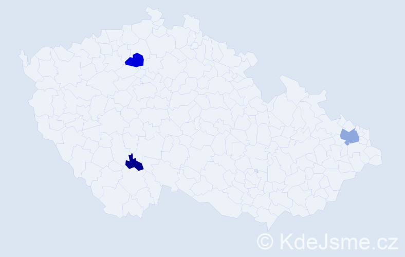 Příjmení: 'Martinčáková', počet výskytů 6 v celé ČR