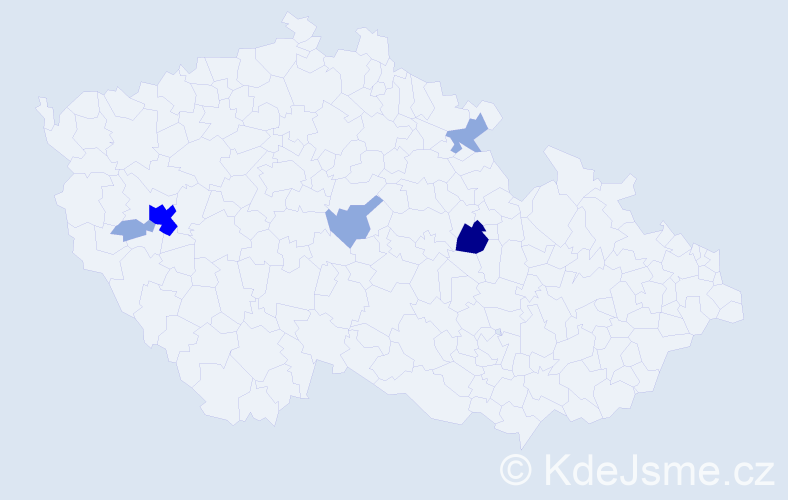 Příjmení: 'Shipek', počet výskytů 12 v celé ČR