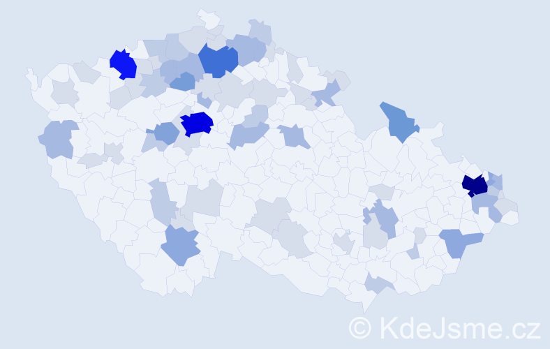 Příjmení: 'Marcinová', počet výskytů 179 v celé ČR