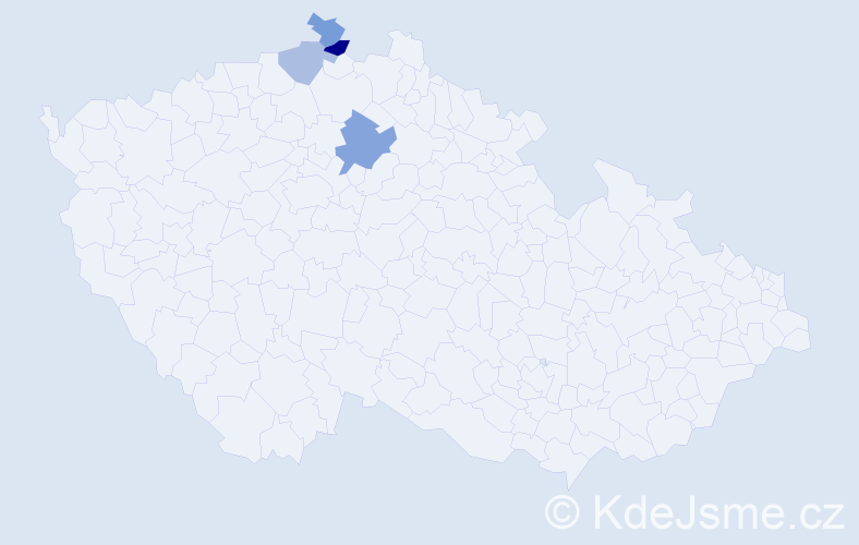 Příjmení: 'Beytlerová', počet výskytů 6 v celé ČR