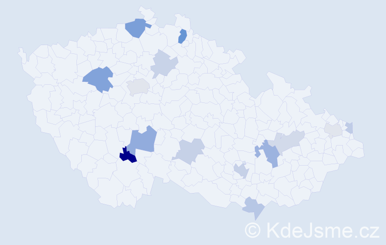 Příjmení: 'Baluch', počet výskytů 26 v celé ČR