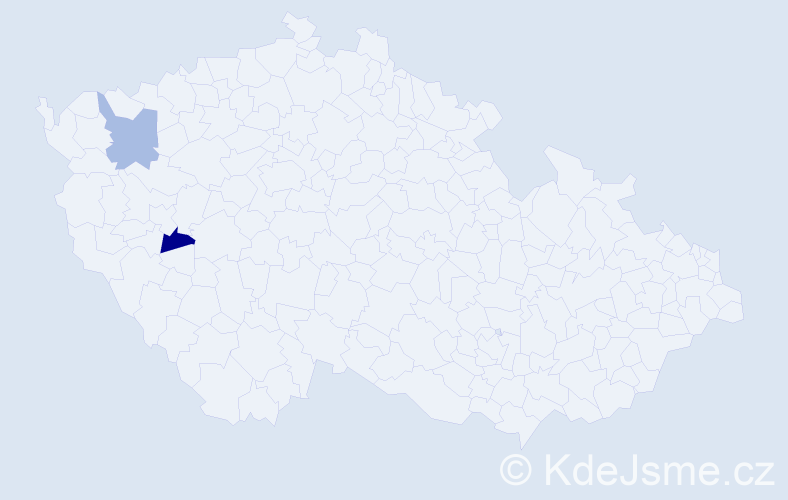 Příjmení: 'Harbauerová', počet výskytů 2 v celé ČR