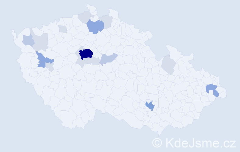 Příjmení: 'Phillips', počet výskytů 45 v celé ČR