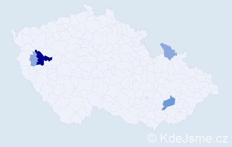 Příjmení: 'Toffl', počet výskytů 10 v celé ČR