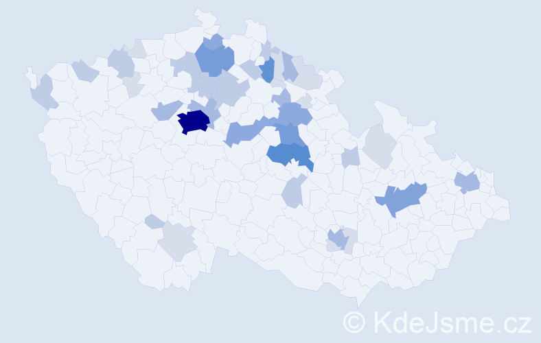 Příjmení: 'Machytka', počet výskytů 115 v celé ČR