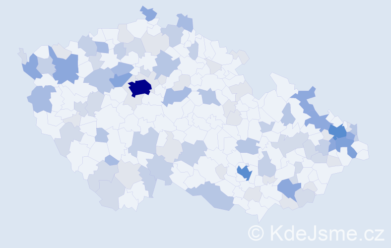 Příjmení: 'Sabo', počet výskytů 288 v celé ČR